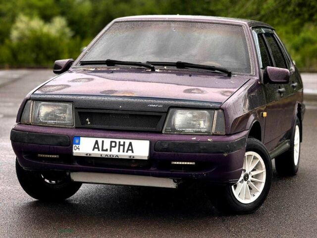 Фиолетовый ВАЗ 21099, объемом двигателя 1.5 л и пробегом 247 тыс. км за 900 $, фото 1 на Automoto.ua