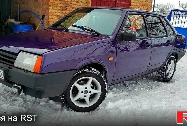 Фіолетовий ВАЗ 21099, об'ємом двигуна 1.5 л та пробігом 127 тис. км за 1980 $, фото 1 на Automoto.ua