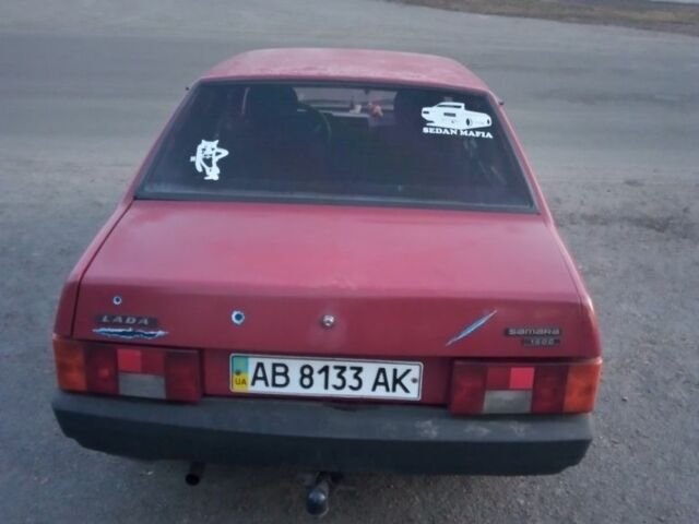 Красный ВАЗ 21099, объемом двигателя 1.5 л и пробегом 245 тыс. км за 1500 $, фото 1 на Automoto.ua