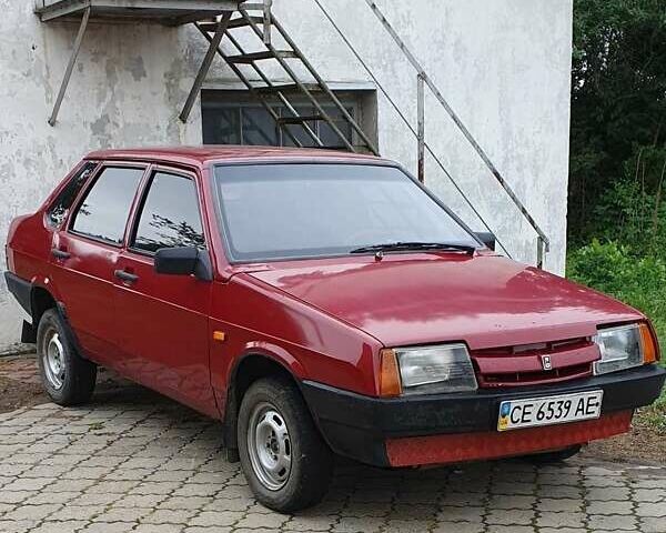 Красный ВАЗ 21099, объемом двигателя 1.3 л и пробегом 270 тыс. км за 909 $, фото 1 на Automoto.ua