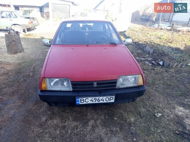 Красный ВАЗ 21099, объемом двигателя 1.3 л и пробегом 150 тыс. км за 700 $, фото 1 на Automoto.ua