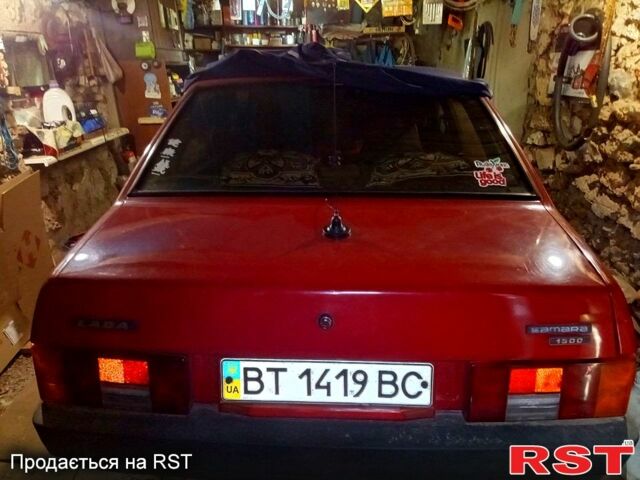 Красный ВАЗ 21099, объемом двигателя 1.5 л и пробегом 62 тыс. км за 1360 $, фото 1 на Automoto.ua