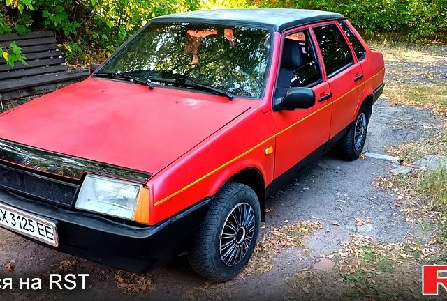 Красный ВАЗ 21099, объемом двигателя 1.3 л и пробегом 1000 тыс. км за 600 $, фото 1 на Automoto.ua