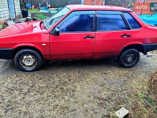 Красный ВАЗ 21099, объемом двигателя 1.3 л и пробегом 100 тыс. км за 700 $, фото 1 на Automoto.ua