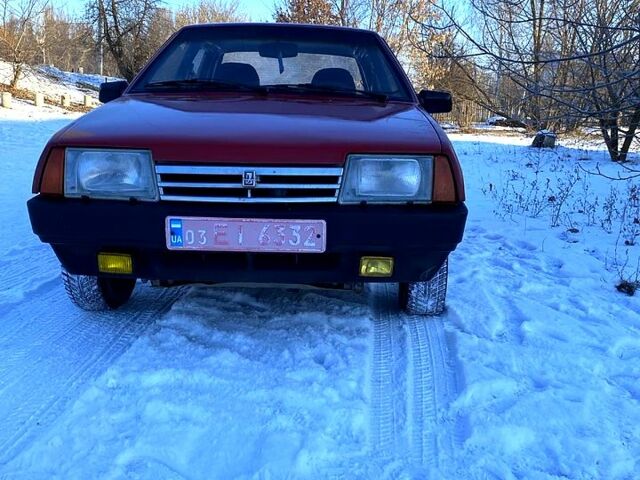 Красный ВАЗ 21099, объемом двигателя 15 л и пробегом 200 тыс. км за 1200 $, фото 1 на Automoto.ua