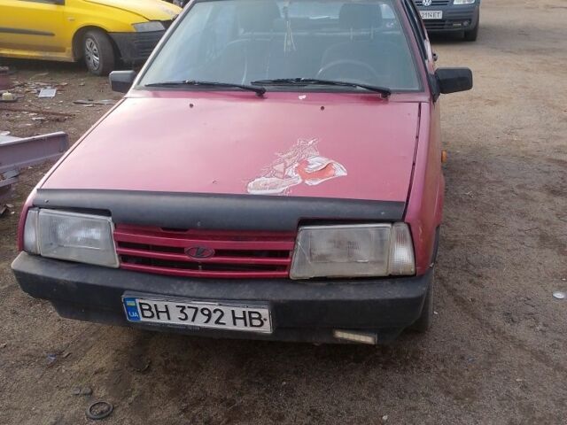 Красный ВАЗ 21099, объемом двигателя 1.3 л и пробегом 55 тыс. км за 500 $, фото 1 на Automoto.ua