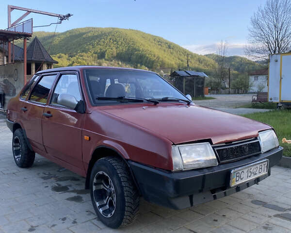 Красный ВАЗ 21099, объемом двигателя 1.3 л и пробегом 290 тыс. км за 1198 $, фото 1 на Automoto.ua