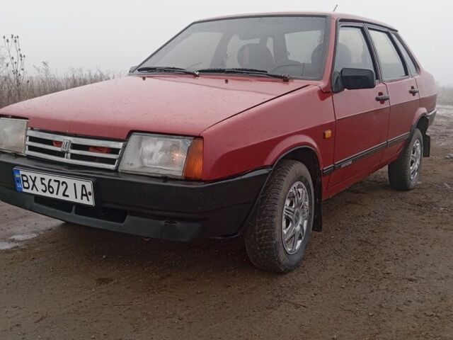 Красный ВАЗ 21099, объемом двигателя 1.5 л и пробегом 64 тыс. км за 1500 $, фото 1 на Automoto.ua