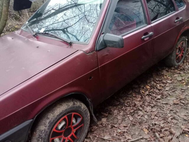 Червоний ВАЗ 21099, об'ємом двигуна 1.3 л та пробігом 200 тис. км за 498 $, фото 1 на Automoto.ua
