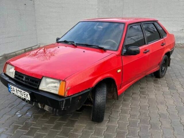 Красный ВАЗ 21099, объемом двигателя 1.5 л и пробегом 3 тыс. км за 650 $, фото 1 на Automoto.ua