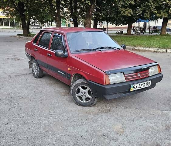 Красный ВАЗ 21099, объемом двигателя 1.5 л и пробегом 200 тыс. км за 1000 $, фото 1 на Automoto.ua