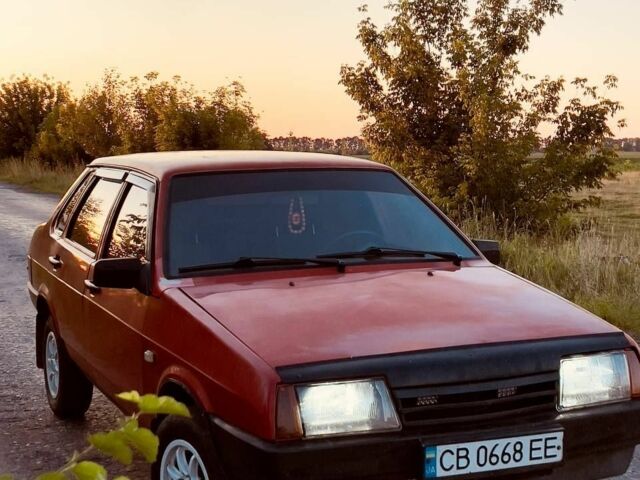 Красный ВАЗ 21099, объемом двигателя 1.3 л и пробегом 350 тыс. км за 1500 $, фото 1 на Automoto.ua