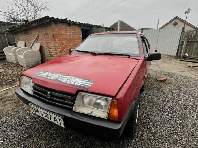 Красный ВАЗ 21099, объемом двигателя 1.5 л и пробегом 350 тыс. км за 950 $, фото 1 на Automoto.ua