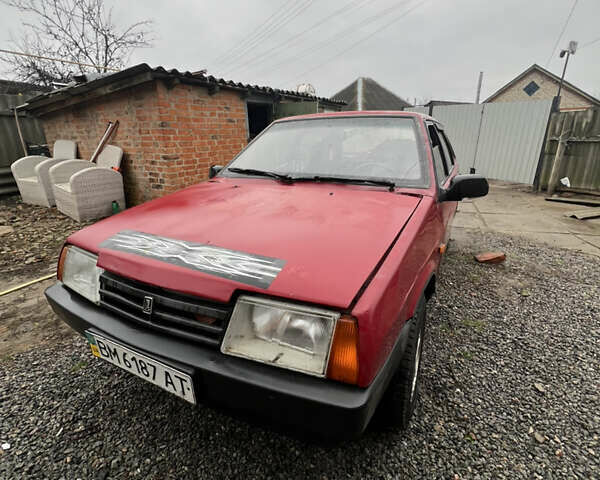 Красный ВАЗ 21099, объемом двигателя 1.5 л и пробегом 350 тыс. км за 950 $, фото 1 на Automoto.ua