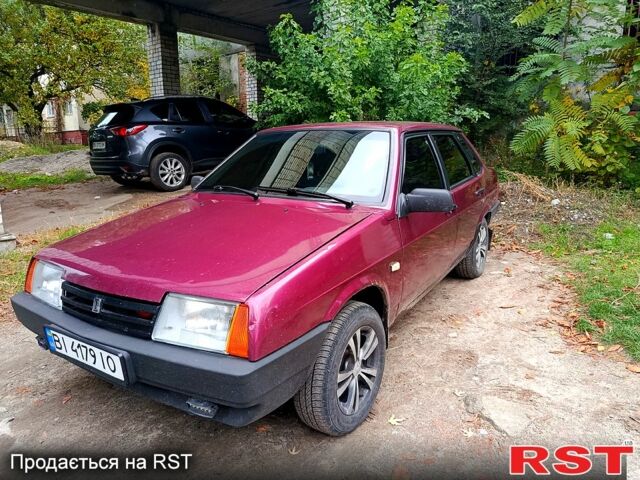 Красный ВАЗ 21099, объемом двигателя 1.5 л и пробегом 168 тыс. км за 1400 $, фото 1 на Automoto.ua
