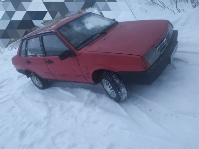 Красный ВАЗ 21099, объемом двигателя 1.5 л и пробегом 98 тыс. км за 550 $, фото 1 на Automoto.ua