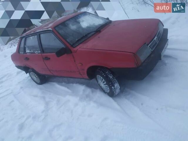 Красный ВАЗ 21099, объемом двигателя 1.5 л и пробегом 98 тыс. км за 550 $, фото 1 на Automoto.ua