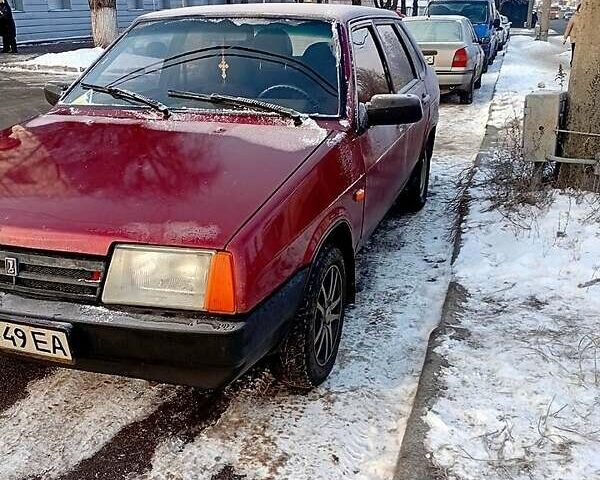 Красный ВАЗ 21099, объемом двигателя 1.5 л и пробегом 360 тыс. км за 1500 $, фото 1 на Automoto.ua