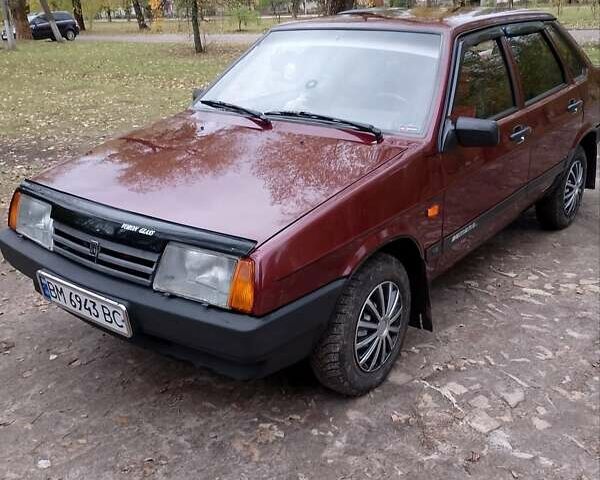Красный ВАЗ 21099, объемом двигателя 1.5 л и пробегом 118 тыс. км за 2300 $, фото 1 на Automoto.ua