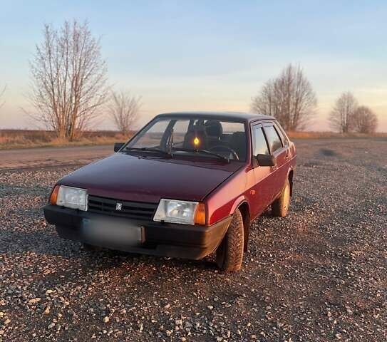 Червоний ВАЗ 21099, об'ємом двигуна 1.6 л та пробігом 252 тис. км за 2000 $, фото 1 на Automoto.ua