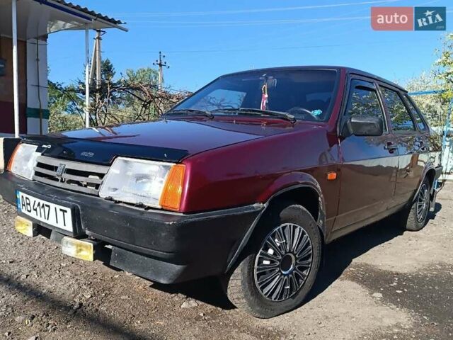 Красный ВАЗ 21099, объемом двигателя 1.5 л и пробегом 80 тыс. км за 2150 $, фото 1 на Automoto.ua