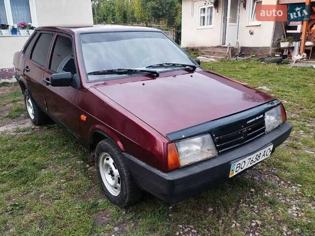Красный ВАЗ 21099, объемом двигателя 1.5 л и пробегом 125 тыс. км за 1450 $, фото 1 на Automoto.ua