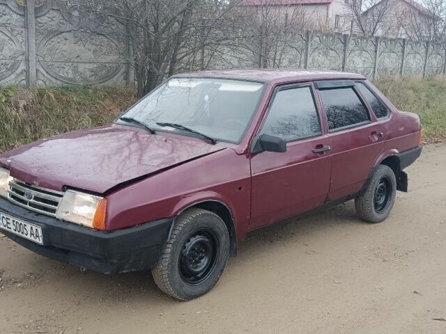 Красный ВАЗ 21099, объемом двигателя 1.6 л и пробегом 98 тыс. км за 575 $, фото 1 на Automoto.ua