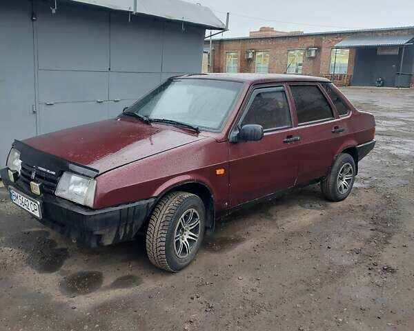 Красный ВАЗ 21099, объемом двигателя 1.5 л и пробегом 220 тыс. км за 1700 $, фото 1 на Automoto.ua