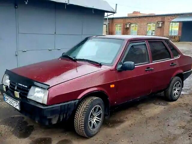 Красный ВАЗ 21099, объемом двигателя 1.5 л и пробегом 185 тыс. км за 1450 $, фото 1 на Automoto.ua