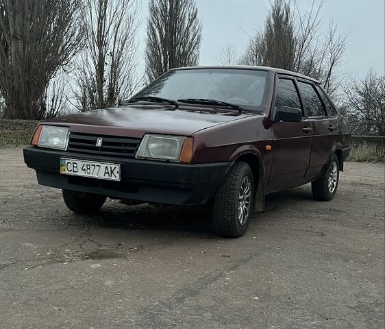 Красный ВАЗ 21099, объемом двигателя 1.6 л и пробегом 293 тыс. км за 1450 $, фото 1 на Automoto.ua