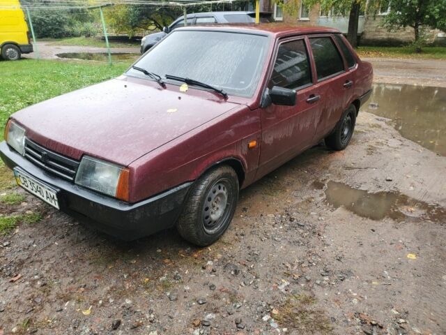 Красный ВАЗ 21099, объемом двигателя 1.6 л и пробегом 160 тыс. км за 1400 $, фото 1 на Automoto.ua