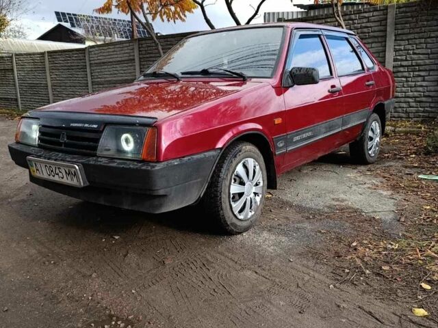 Красный ВАЗ 21099, объемом двигателя 1.6 л и пробегом 236 тыс. км за 1800 $, фото 1 на Automoto.ua