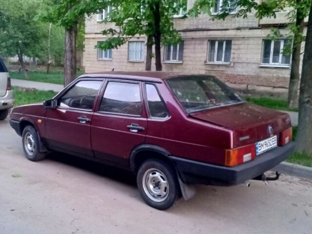 Красный ВАЗ 21099, объемом двигателя 1.6 л и пробегом 193 тыс. км за 1550 $, фото 1 на Automoto.ua