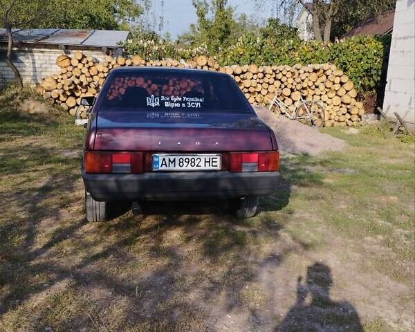 Красный ВАЗ 21099, объемом двигателя 1.6 л и пробегом 160 тыс. км за 1600 $, фото 1 на Automoto.ua