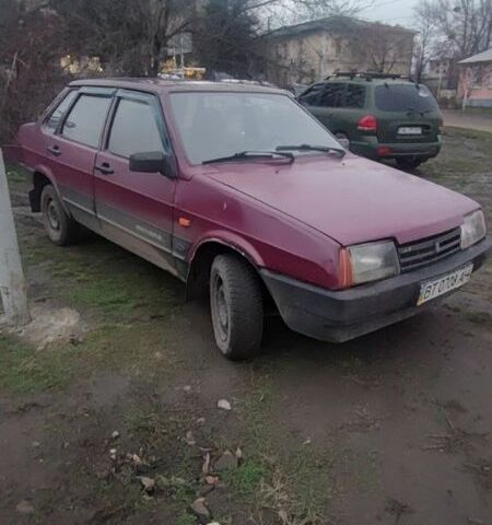 Красный ВАЗ 21099, объемом двигателя 1.6 л и пробегом 182 тыс. км за 1184 $, фото 1 на Automoto.ua