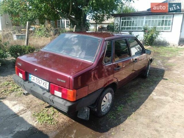 Красный ВАЗ 21099, объемом двигателя 1.6 л и пробегом 124 тыс. км за 2317 $, фото 1 на Automoto.ua