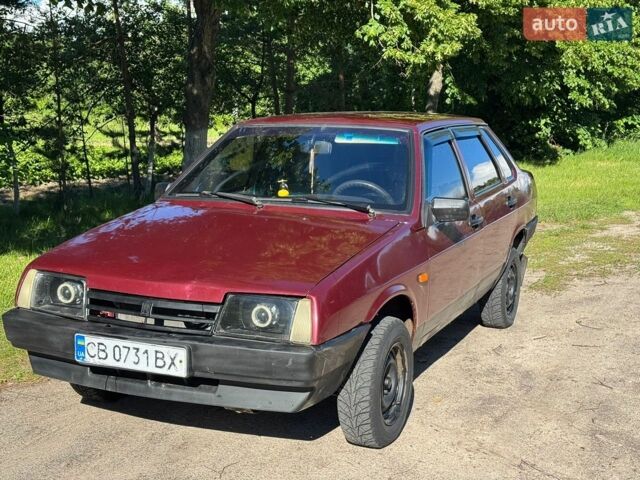 Красный ВАЗ 21099, объемом двигателя 1.6 л и пробегом 283 тыс. км за 1650 $, фото 1 на Automoto.ua