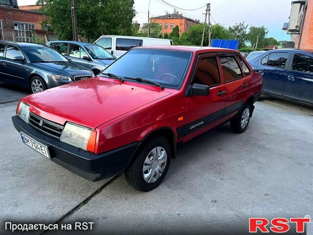 Красный ВАЗ 21099, объемом двигателя 1.6 л и пробегом 205 тыс. км за 1850 $, фото 1 на Automoto.ua