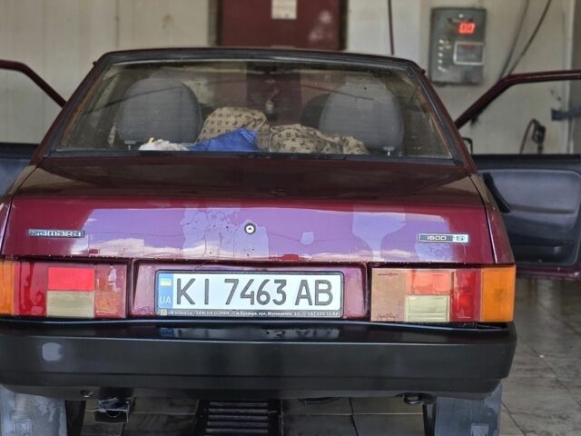 Красный ВАЗ 21099, объемом двигателя 1.6 л и пробегом 1 тыс. км за 1596 $, фото 1 на Automoto.ua