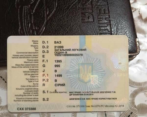 Серый ВАЗ 21099, объемом двигателя 1.5 л и пробегом 240 тыс. км за 1100 $, фото 1 на Automoto.ua