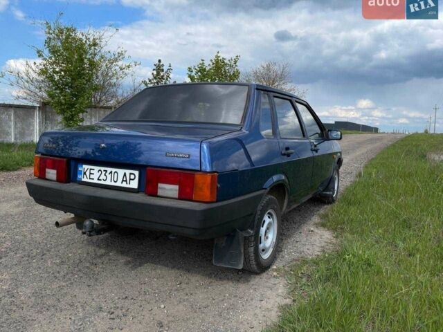 Синий ВАЗ 21099, объемом двигателя 1.6 л и пробегом 74 тыс. км за 3800 $, фото 1 на Automoto.ua