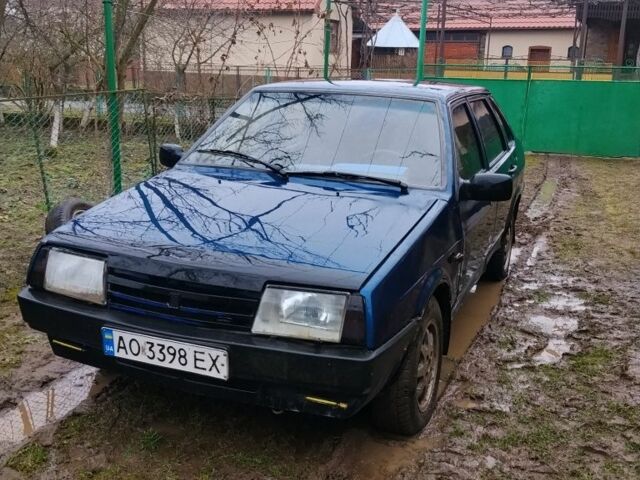 Синий ВАЗ 21099, объемом двигателя 1.5 л и пробегом 262 тыс. км за 1050 $, фото 1 на Automoto.ua