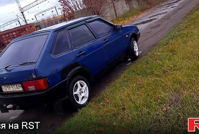 Синий ВАЗ 21099, объемом двигателя 1.5 л и пробегом 82 тыс. км за 600 $, фото 1 на Automoto.ua