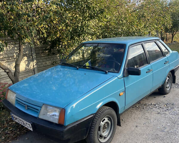 Синий ВАЗ 21099, объемом двигателя 1.5 л и пробегом 167 тыс. км за 1332 $, фото 1 на Automoto.ua