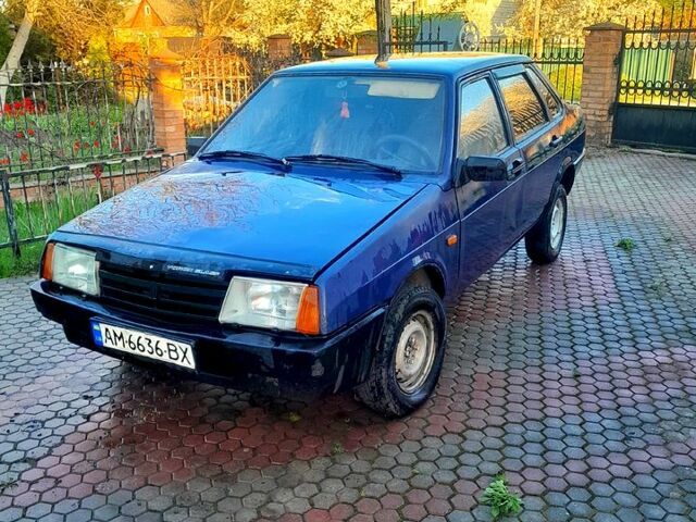 Синий ВАЗ 21099, объемом двигателя 1.3 л и пробегом 123 тыс. км за 900 $, фото 1 на Automoto.ua