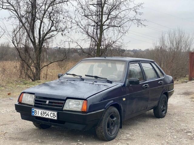 Синій ВАЗ 21099, об'ємом двигуна 1.3 л та пробігом 200 тис. км за 600 $, фото 1 на Automoto.ua