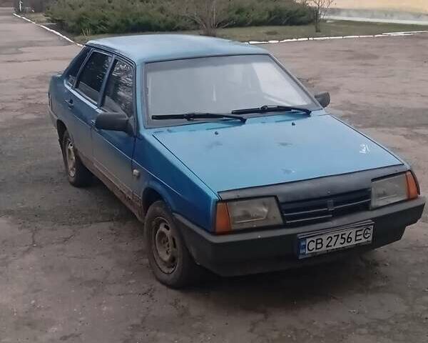 Синій ВАЗ 21099, об'ємом двигуна 1.3 л та пробігом 98 тис. км за 1150 $, фото 1 на Automoto.ua