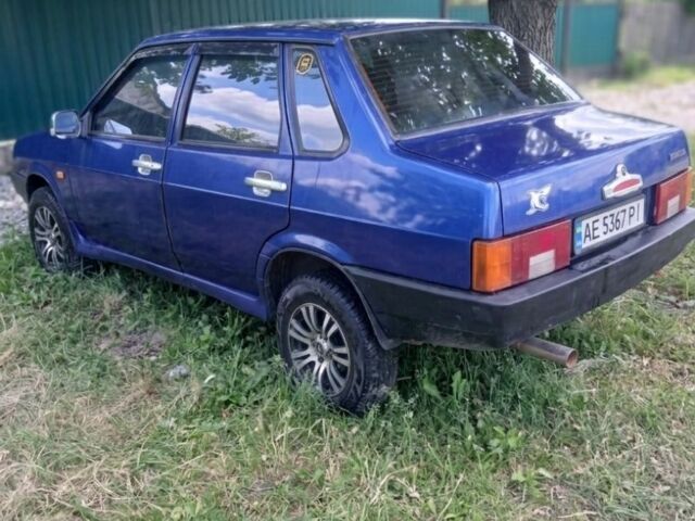 Синій ВАЗ 21099, об'ємом двигуна 1.5 л та пробігом 60 тис. км за 1458 $, фото 1 на Automoto.ua