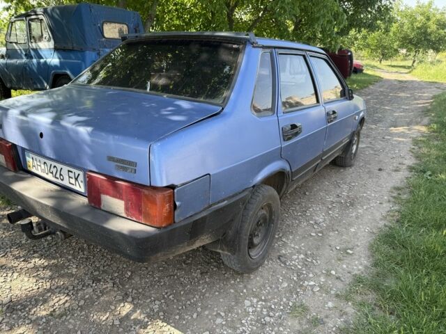 Синій ВАЗ 21099, об'ємом двигуна 1.5 л та пробігом 200 тис. км за 502 $, фото 1 на Automoto.ua