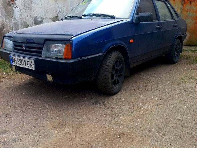 Синий ВАЗ 21099, объемом двигателя 1.5 л и пробегом 121 тыс. км за 800 $, фото 1 на Automoto.ua